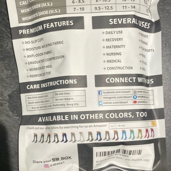 Compression Socks Women Pink Large Pregnancy Blood Circulation Swelling NEW - Picture 6 of 10